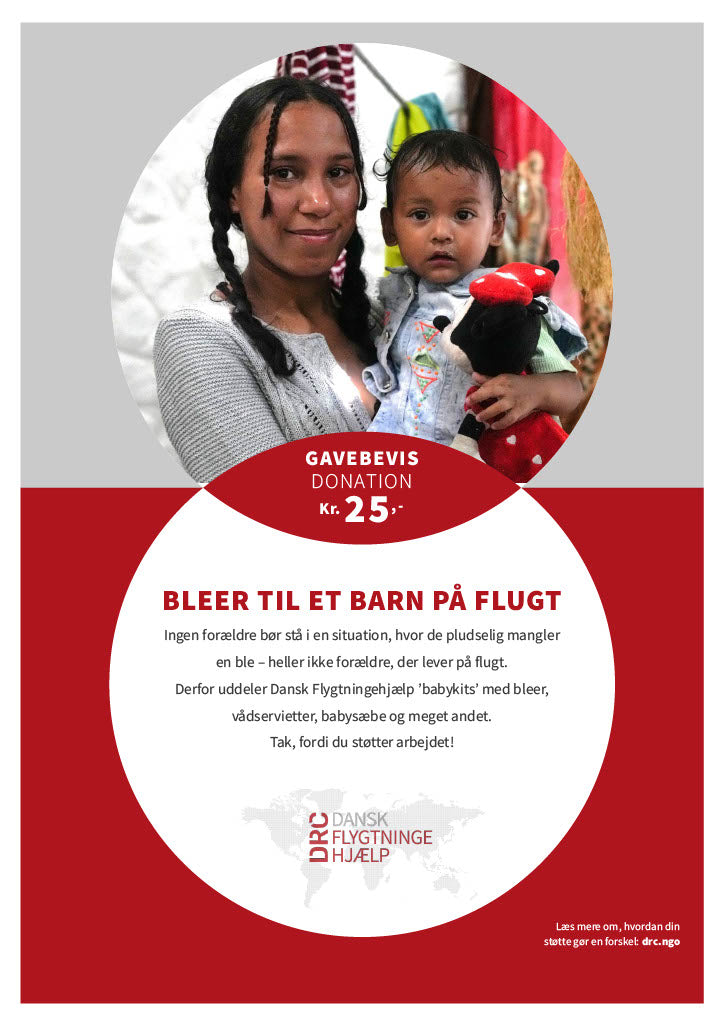 Giv bleer til et barn på flugt