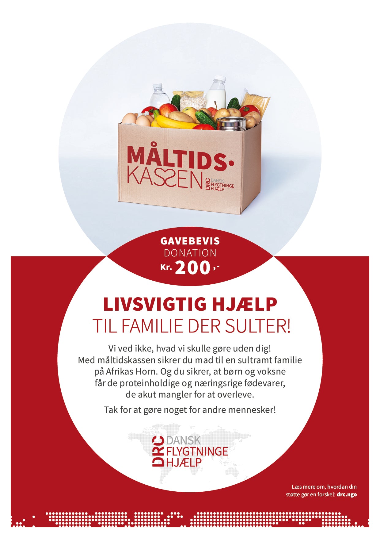 Giv livsvigtig hjælp til en familie der sulter