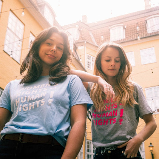 Women's rights are human rights t-shirt blå