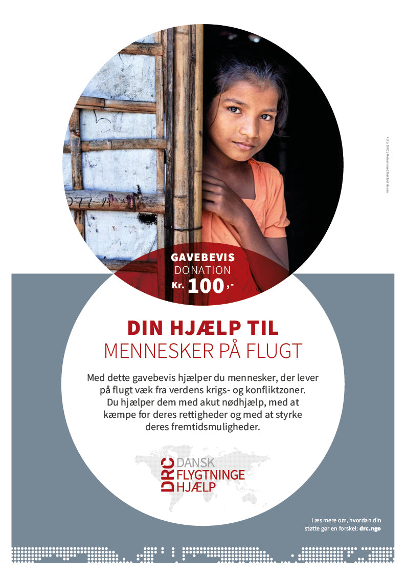 Hjælp til mennesker på flugt // Gavebevis