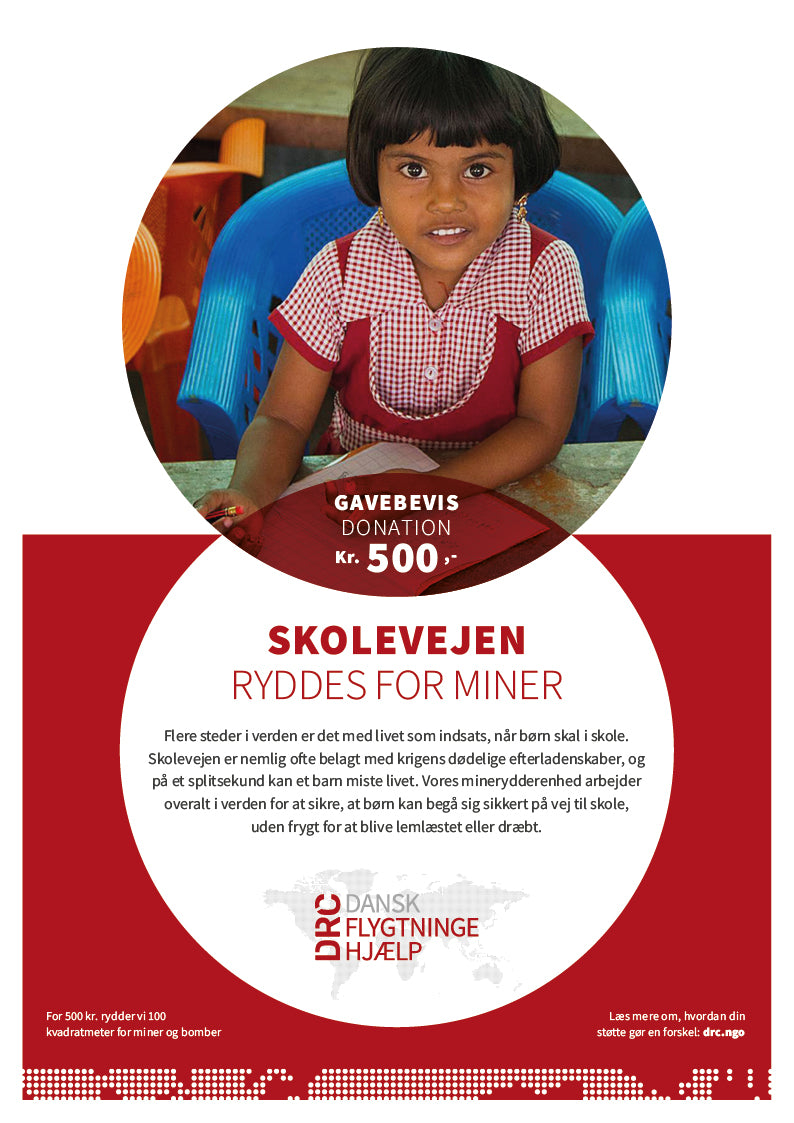 Minerydning // Gavebevis