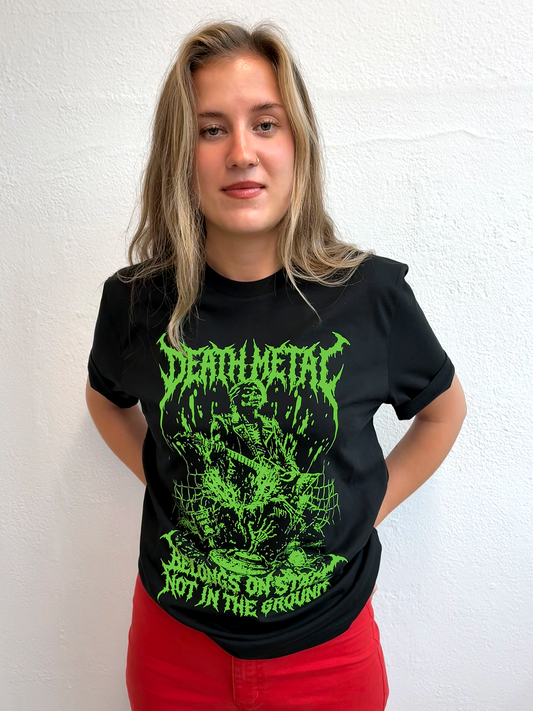 Metal t-shirt grøn