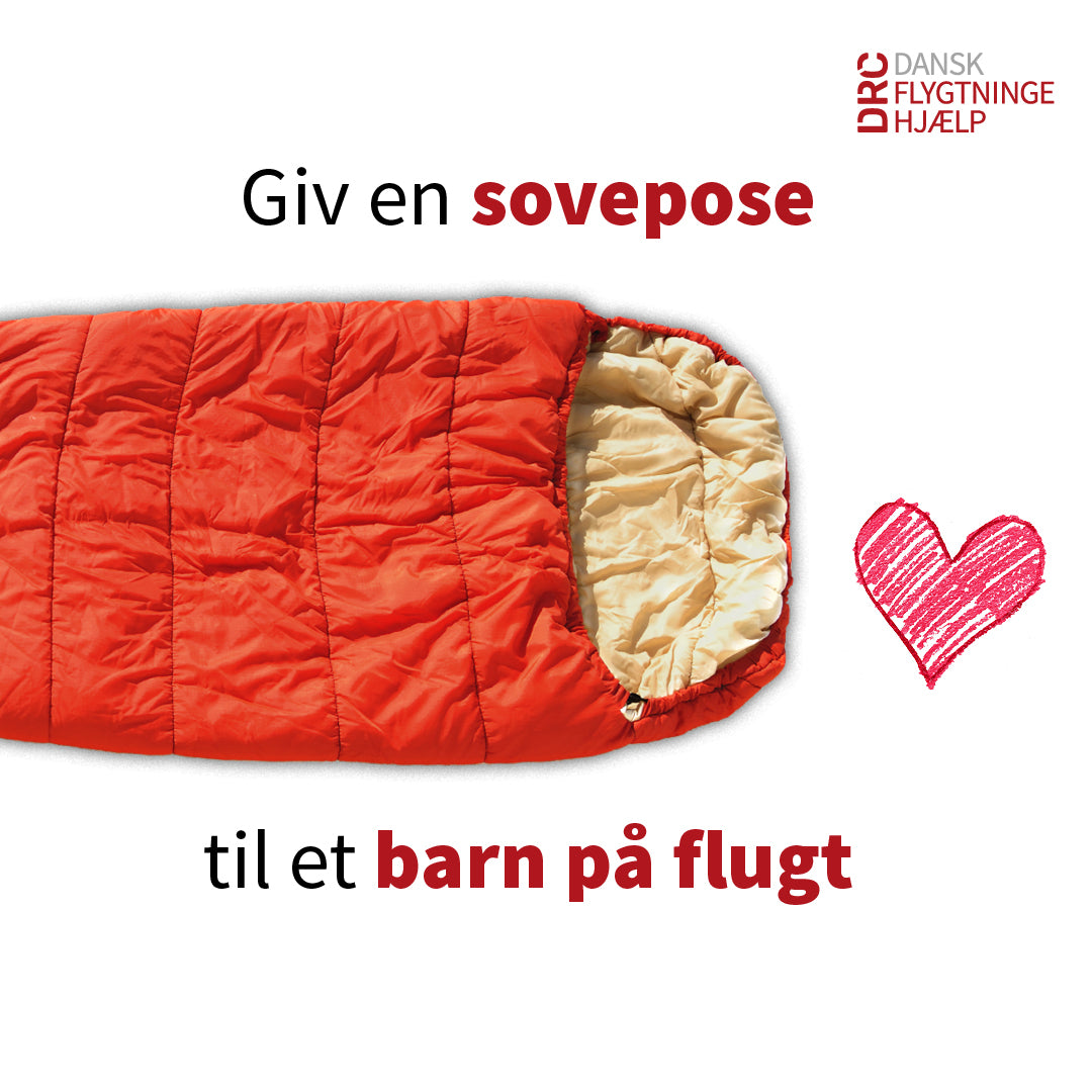 Giv en sovepose til et barn på flugt