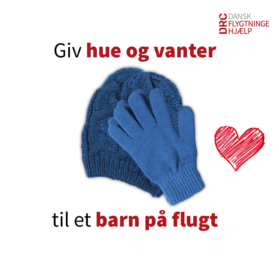 Giv hue og vanter til et barn på flugt