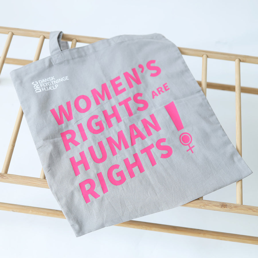 Women's Rights are Human Rights mulepose grå/pink