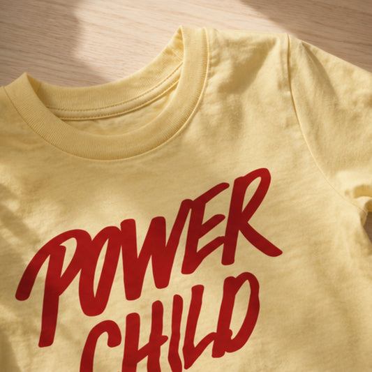 Power Child t-shirt - gul