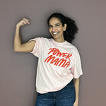 Power Mama t-shirt Pink/Rød