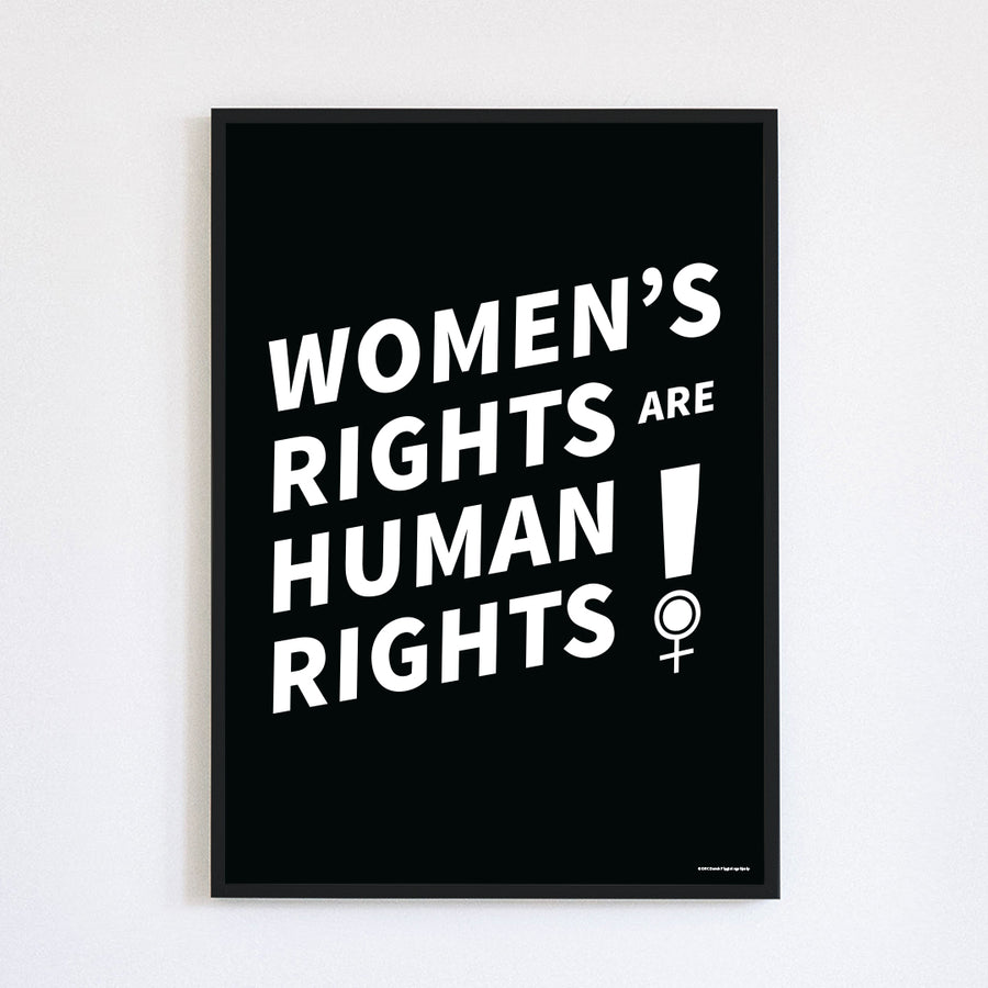 Women's Right are Human Rights Plakat