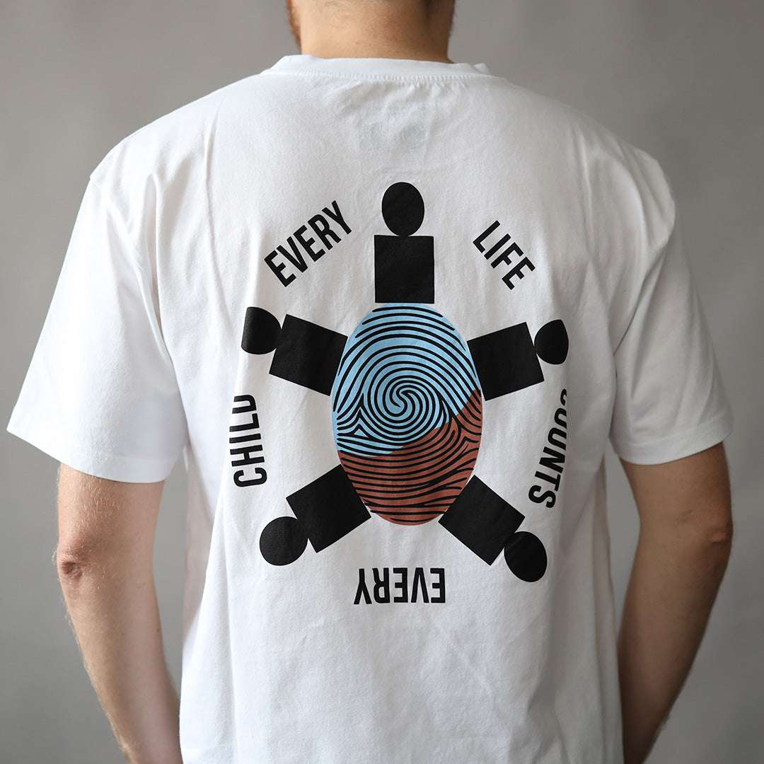 Every Life Counts T-Shirt - Blåt Print