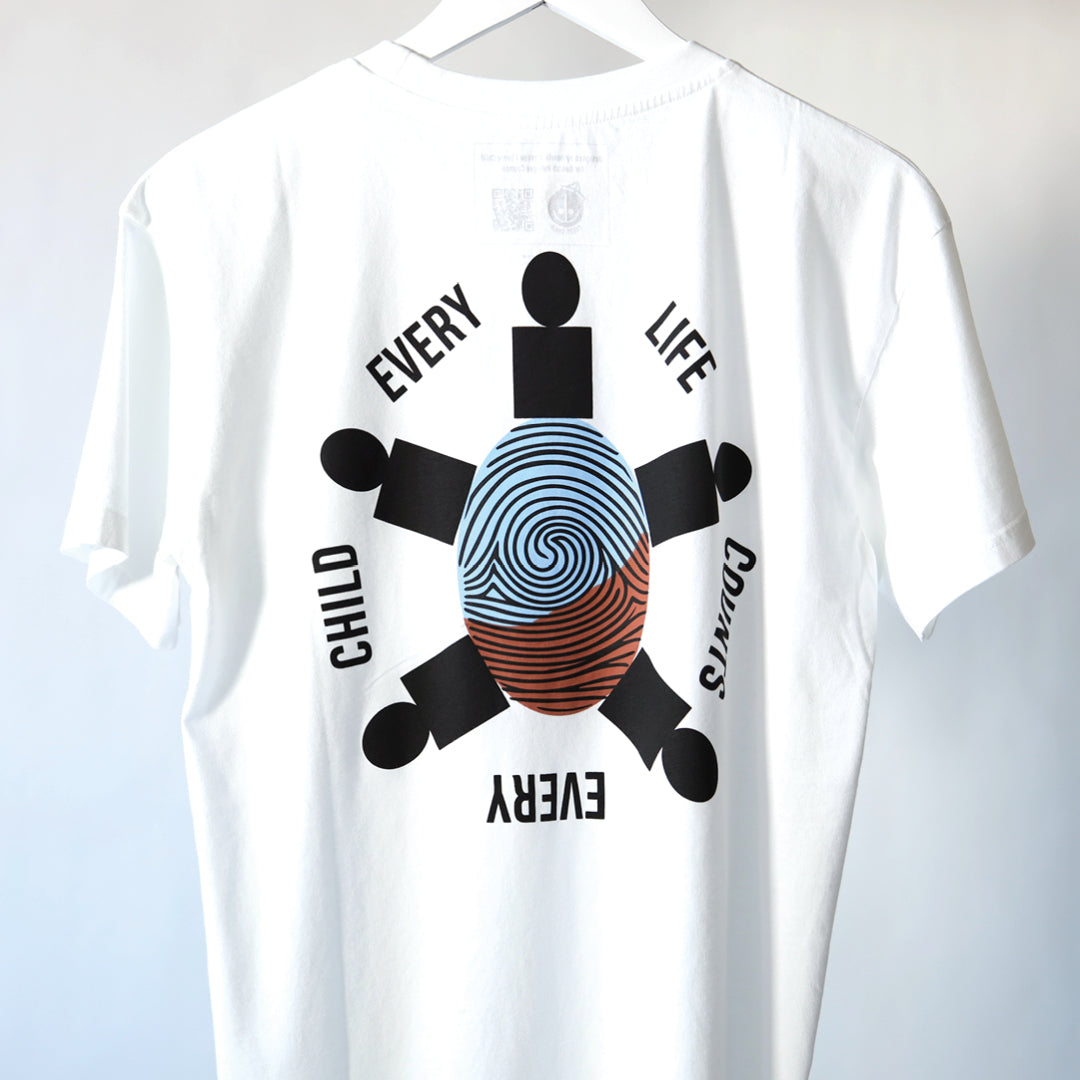 Every Life Counts T-Shirt - Blåt Print