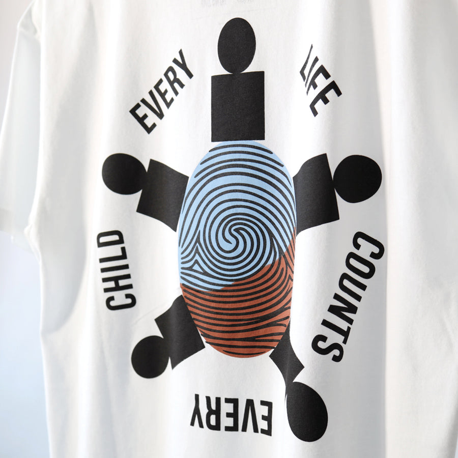 Every Life Counts T-Shirt - Blåt Print