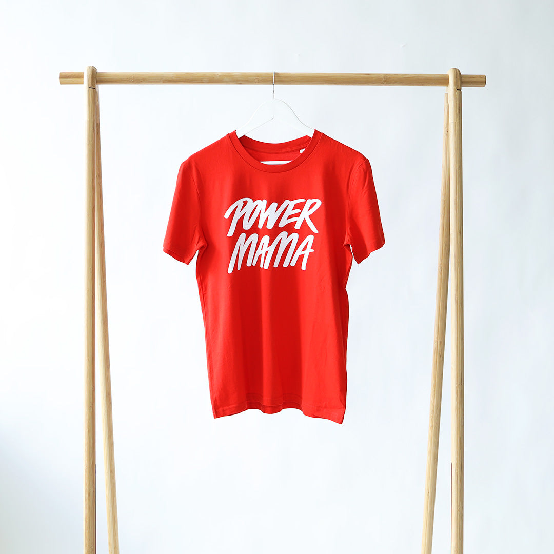Power Mama T-shirt Rød